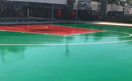 綦江篮球场翻新地面